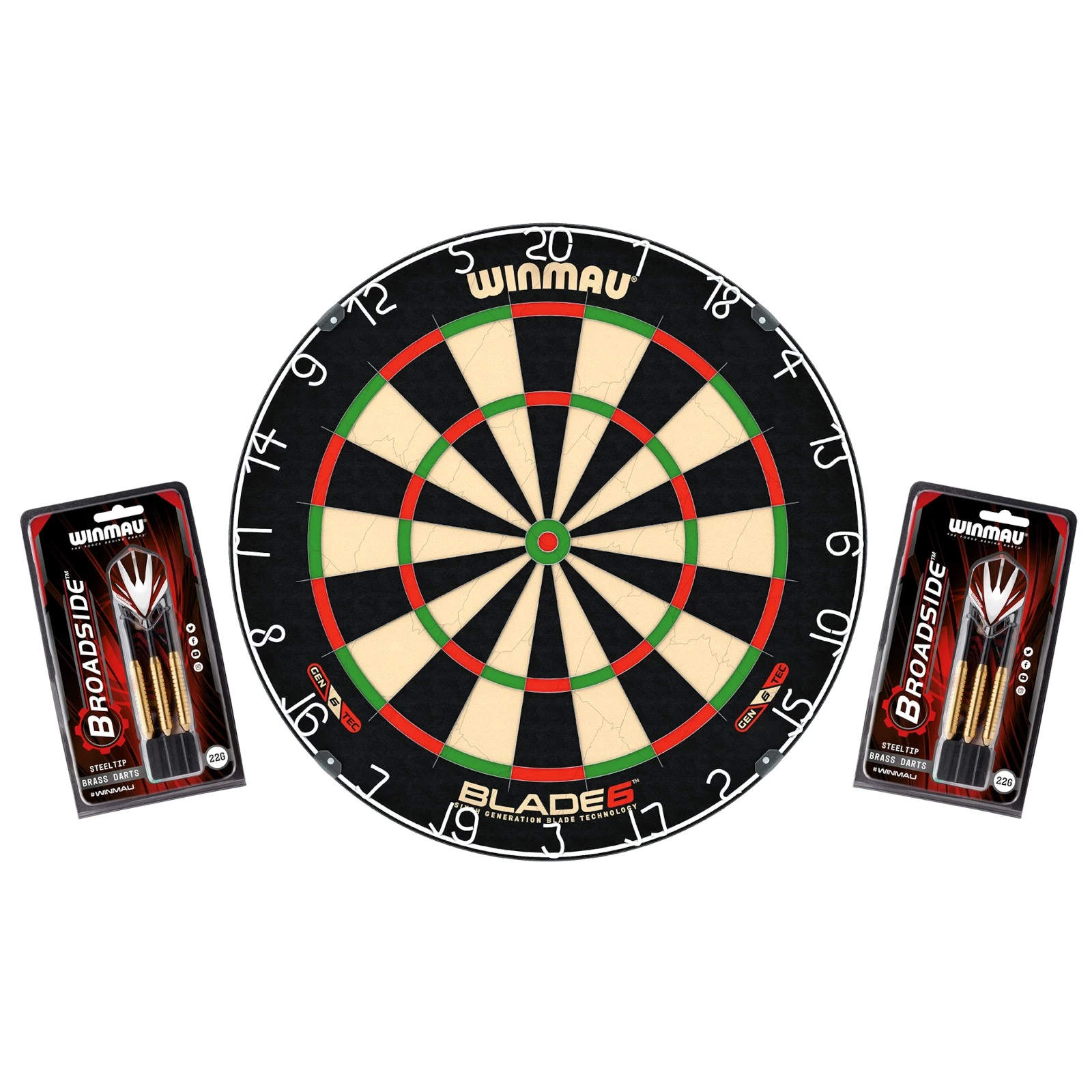 Winmau Dartscheibe Original Blade 6 inkl. 2 Steeldart Sets Produktbild